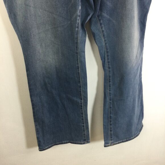 Old Navy Women Mid Rise Kicker Boot Cut Denim Jeans Willow Blue Plus Size 26 NWT - Picture 6 of 15
